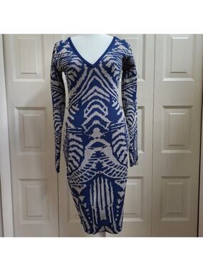 WOW Couture Bodycon Dress Blue Fitting Sz M